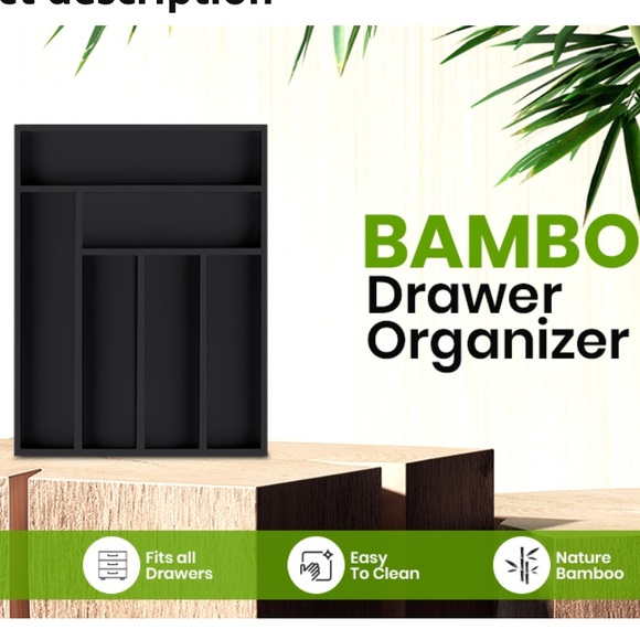 Kitchen Bamboo Drawer Organizer - Picture 2 of 4